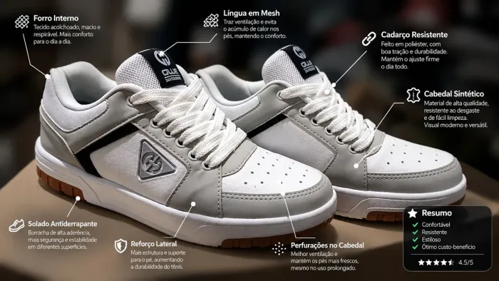 Tenis Ollie - Dia a dia 