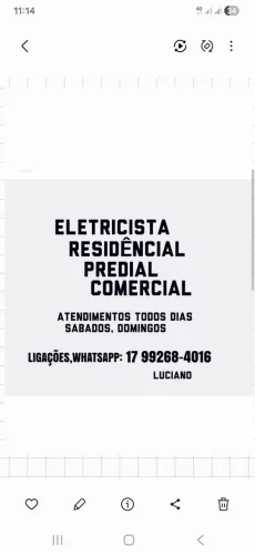 Eletricista norte,residêncial, predial, feriados,todos dias
