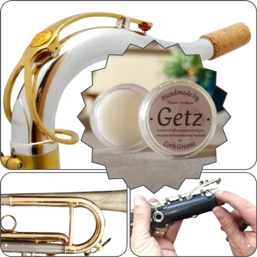 Kit 5 Grease graxa lubrificante com cera de abelha para instrumentos musicais
