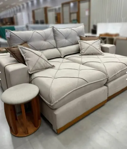 Sofá Gran Bello 2,30m Veludo Luxo Molas Ensacadas Direto da Fábrica