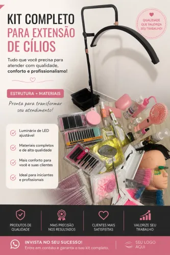 Vendo luminária e produtos de lash