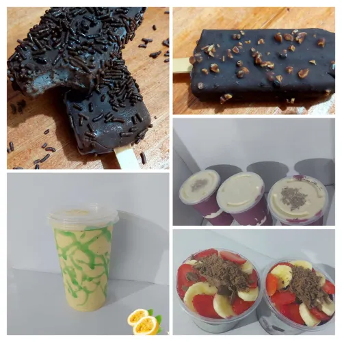 Picolés,  sorvetes e acai
