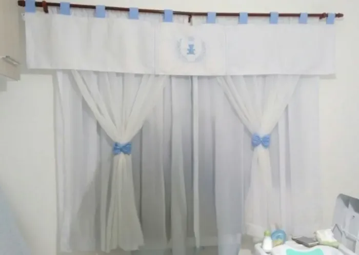 Cortina para quarto bebê menino