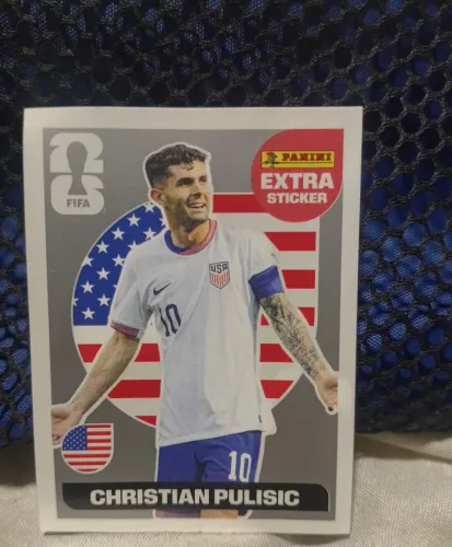 Figurinha da copa 2026 - extra sticker Prata  CHRISTIAN PULISIC