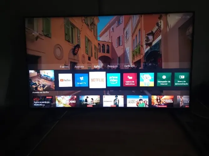 tv 50 philips smart 4k ultra dolby atmos retirar centro timbo