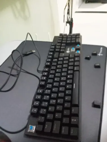 Teclado mecânico,switch azul
