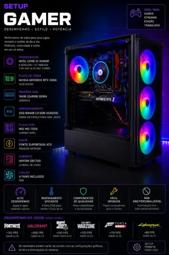 Vendo PC-gamer, com apenas 3 dias