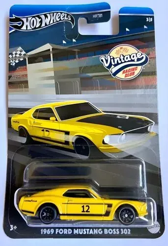 Hotwheels Vintage 1969 Ford Mustang Boss 302