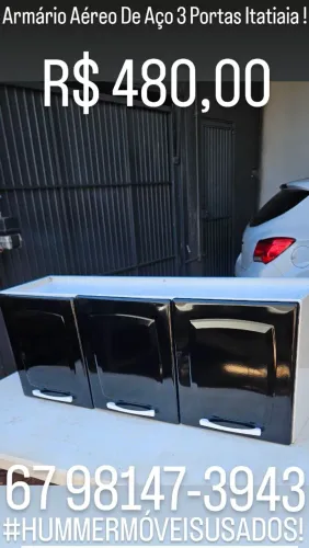 Vende - Se Armário Aéreo De Aço 3 Portas Itatiaia !