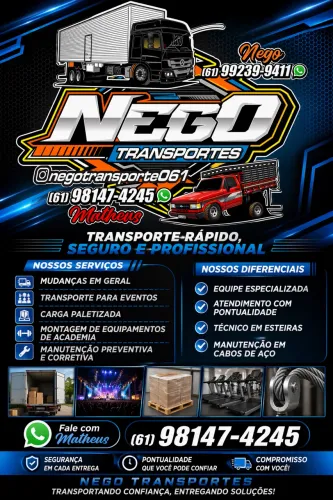 NEGO TRANSPORTES - MANUTENÇÃO DE ACADEMIA
