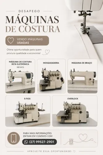 Máquinas de costura.
