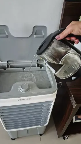 Climatizador Ar Ventisol Portátil Turbo Evaporativo 16 Litros 5 em 1 Umidificador CLIN16PR