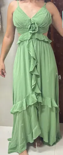 Vestido Amarelow verde