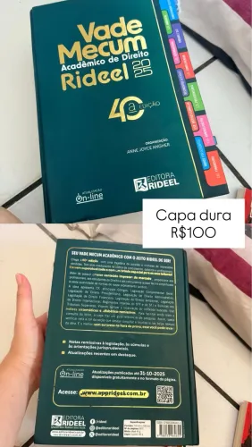 Vade Mecum Acadêmico de Direito Rideel 2025 - 40ª Edição (Capa Dura)