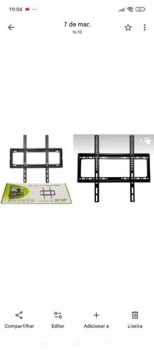 SUPORTE PARA TV MODELO PAINEL E PAREDE DE 26 A 66 POLEGADAS