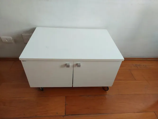 Armário Baixo Branco com / Módulo Multiuso Bumi Móveis