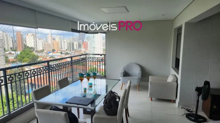 Apartamento Chacará Santo Antônio 137m², 3 suítes,3 vagas, Mobiliado