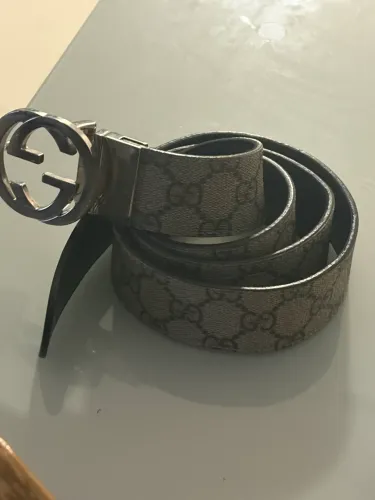 Cinto Gucci Original Reversível (2 Faces) | Fivela Prata
