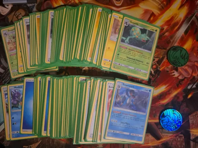 Baralhos Pokémon Sceptile e Swampert, Sol e Lua 7