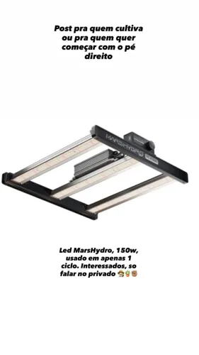 Painel de led MarsHydro 150w, chip BridgLux.