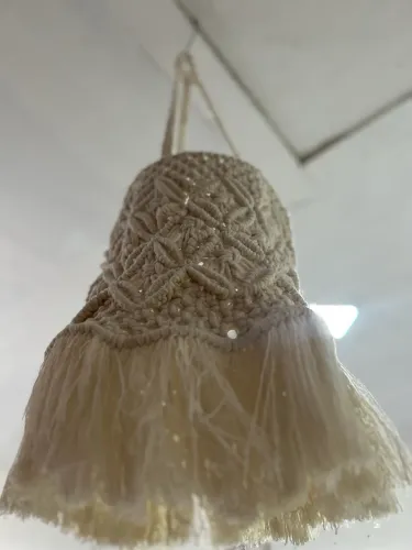 Abajur/Cúpula/Pendente/ Lustre em Macramê