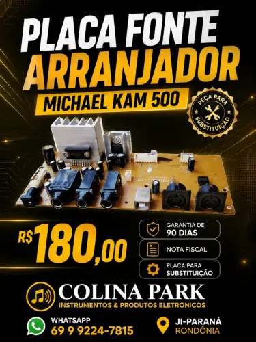 Placa Fonte Arranjador Michael Kam 50p