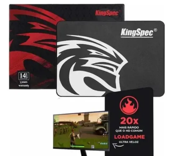 SSD sata 1tb kingspec 100 % original alta velocidade transferência ou jogos ..