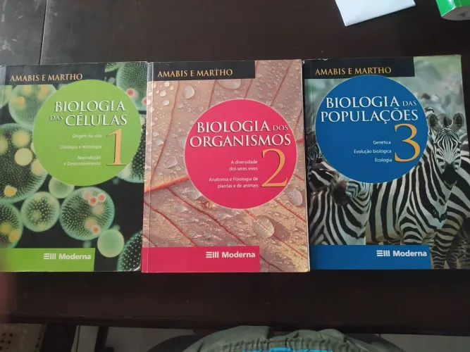 Livros didáticos de Biologia Amabis