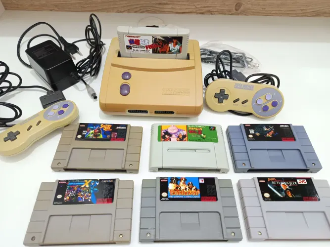Super Nintendo baby com 7 jogos