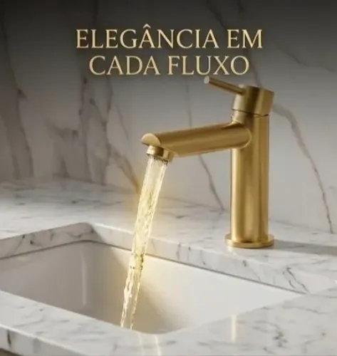Linda Torneira Banheiro Inox Premium Bancada Moderna.