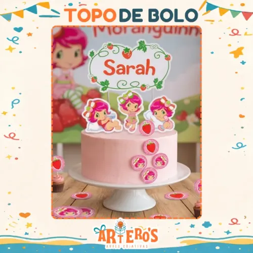 Topo de Bolo Moranguinho