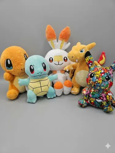 Pack de pelúcias do Pokémon - Sem uso