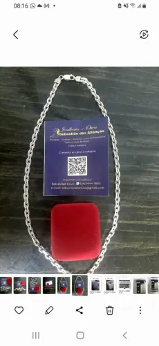 CORDÃO PRATA 950K MAÇICO CARTIER 49 GRAMAS