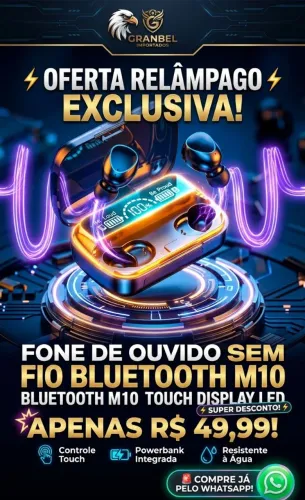Fone sem fio M10 Bluetooth