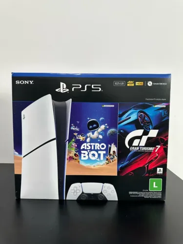 PS5 Slim 825GB Mídia Digital | Aceito Games e Notebooks