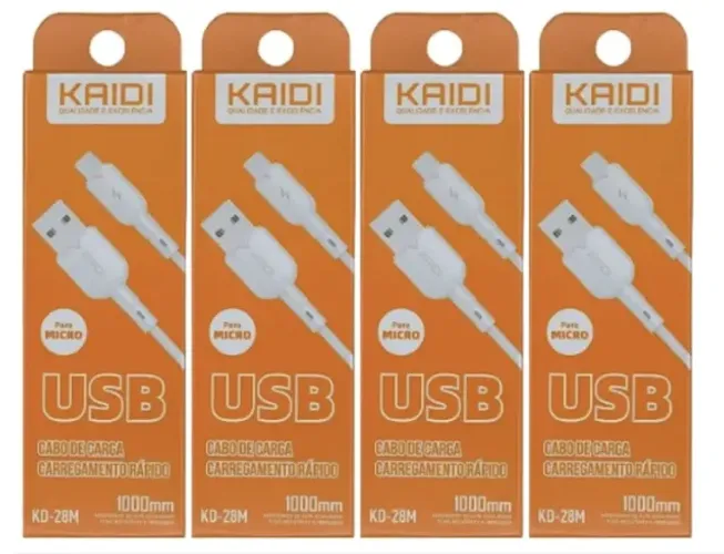 Kit 4 Cabos de Carga Usb X Micro