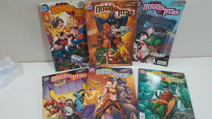 Revista de quadrinhos Novos Titãs coleção 1 ao 6