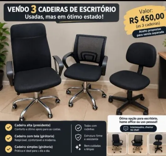 Vende se cadeiras em bom estado 