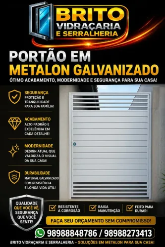 Portão de Metalon fabricação com qualidade e rapidez