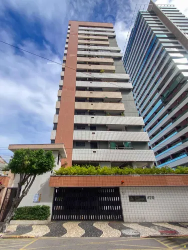 Apartamento com 1 suíte 2 vagas e varanda no Mucuripe