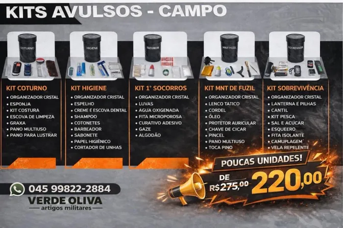 Kit Acampamento Completo. 