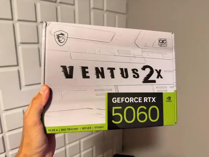 RTX 5060 MSI BRANCA - LACRADA + 3 anos garantia