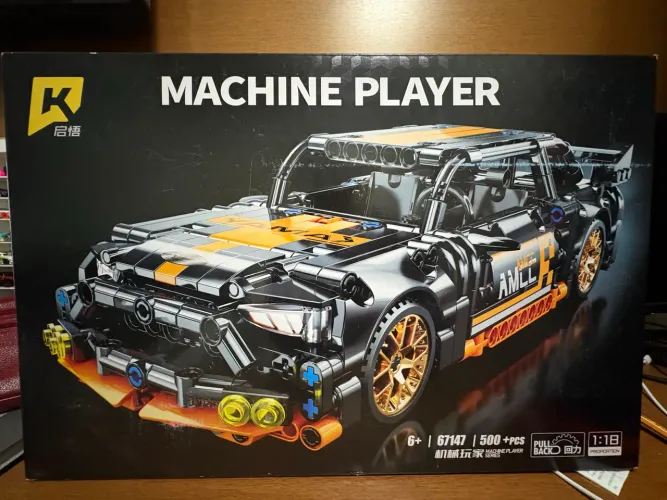 Carrinho blocos de montar (tipo Lego) 500 peças 