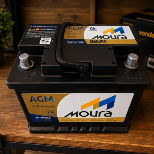 Bateria Moura 60amperes AGM start stop