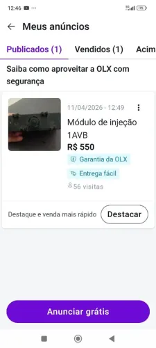 Módulo de injeção 1AVB