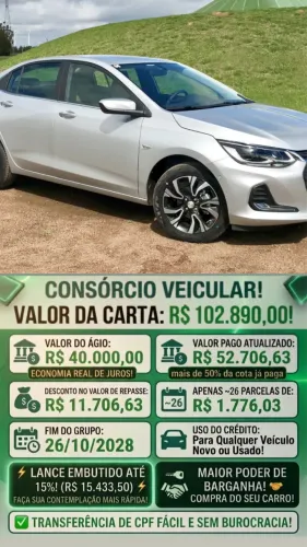 Realize o Sonho do Carro Novo! SEM FINANCIAMENTO