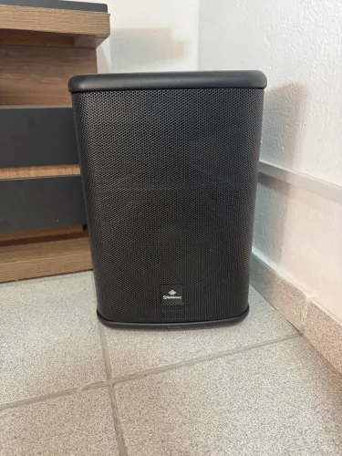 Caixa de som profissional portátil com bateria