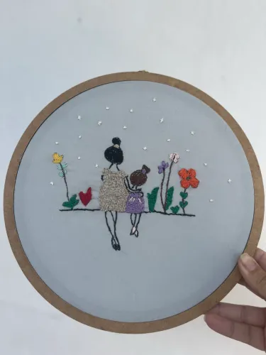 Quadro mãe e filha