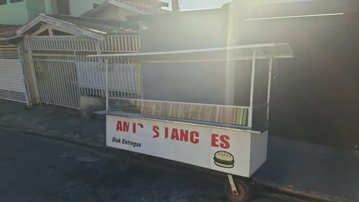 Carrinho de lanche completo