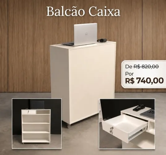 Balcão para loja em mdf